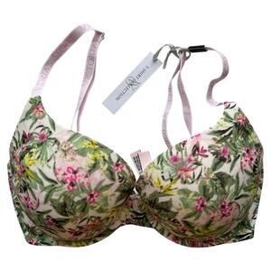 VICTORIA'S SECRET Floral Cotton Push Up Perfect Shape Bra, 32DD